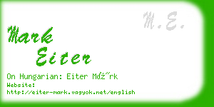 mark eiter business card